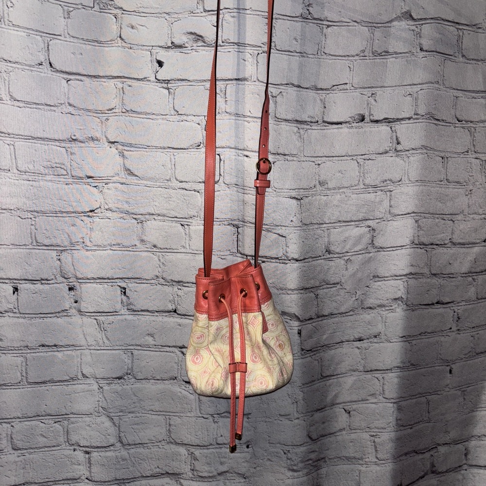 COACH AUDRY OPT ART SWIRL SMALL CROSSBODY/ SWING BAG PINK #45392